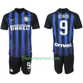 Jalkapallo Pelipaidat Inter Milan ICARDI 9 Lasten Kotipaita 2018-2019 Lyhythihainen